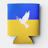 Steun Oekraïne Koelbox vredesduif - Vrijheid Blikjeskoeler (Voorkant)