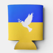 Steun Oekraïne Koelbox vredesduif - Vrijheid Blikjeskoeler (Achterkant)