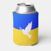 Steun Oekraïne Koelbox vredesduif - Vrijheid Blikjeskoeler (Blikje Achterkant)