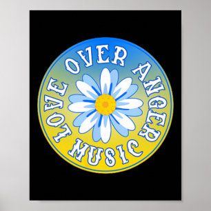 Steun Oekraïne Liefde Boven Woede Muziek 2 Poster