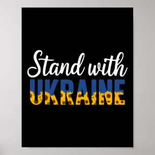 Steun Oekraine Oekraïense Bloem Zonnebloem  Poster