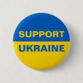 Steun Oekraïne Oekraïense vlag Ronde Button 5,7 Cm (Voorkant)