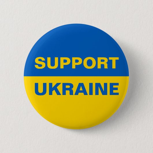 Steun Oekraïne Oekraïense vlag Ronde Button 5,7 Cm (Voorkant)