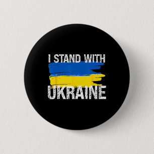 Steun Oekraine Oekraine Vlag Voor Liefde P Ronde Button 5,7 Cm