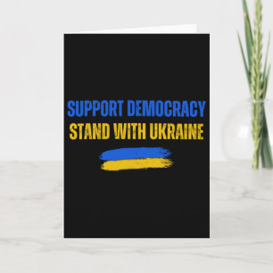 Steun Oekraine Ondersteun Democratie Oekraine Vlag Kaart