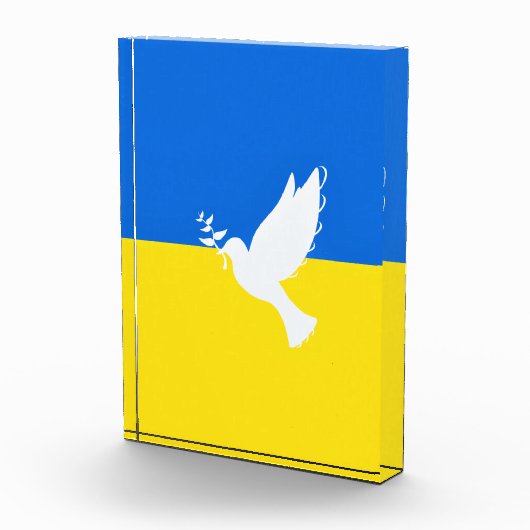 Steun Oekraïne Photo Block Peace Dove Fotoblokken (Rechts)