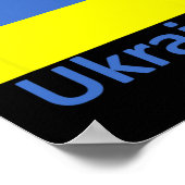 Steun Oekraïne  Poster (Hoek)