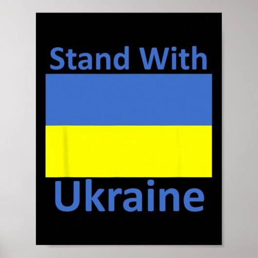 Steun Oekraïne  Poster (Voorkant)