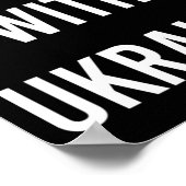 Steun Oekraine Project Oekraine Nu  Poster (Hoek)