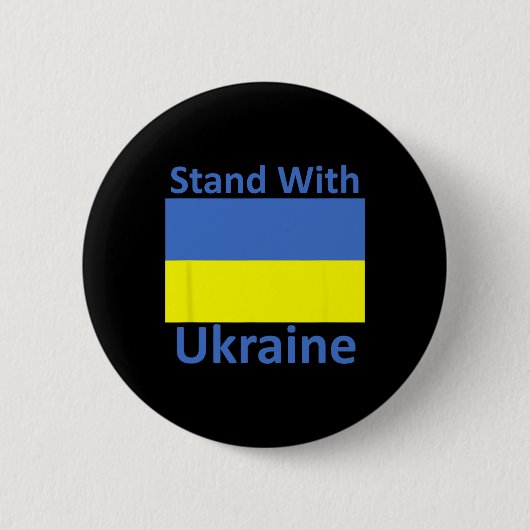 Steun Oekraïne Ronde Button 5,7 Cm (Voorkant)