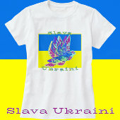 Steun Oekraïne Slava Ukraini vredesduiven T-shirt