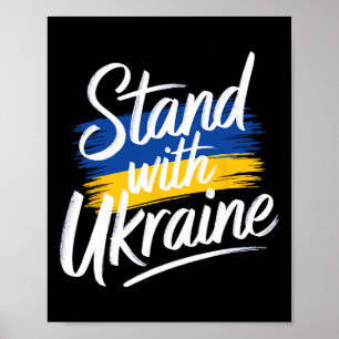 Steun Oekraine Solidariteit Vrede Oekraine Poster