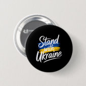Steun Oekraine Solidariteit Vrede Oekraine Ronde Button 5,7 Cm (Voorkant /achterkant)