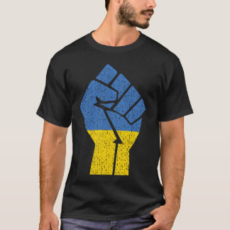 Steun Oekraine Sta met Oekraine Oekraïense vlag  T-shirt