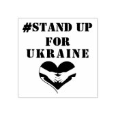 Steun Oekraïne Stamp Stand Up voor Oekraïne Rubberstempel (Afrduk)