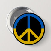 Steun Oekraïne Steun Knop Ronde Button 7,6 Cm (Voorkant /achterkant)