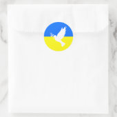 Steun Oekraïne Sticker vredesduif - Vrijheid (Tas)