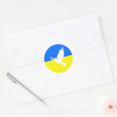 Steun Oekraïne Sticker vredesduif - Vrijheid (Envelop)