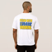 Steun Oekraine T-shirt (Achterkant volledig)