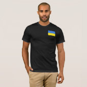 Steun Oekraïne T-shirt Oekraïense vlag - Vrijheid (Voorkant volledig)