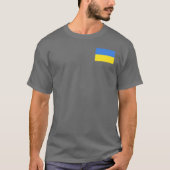 Steun Oekraïne T-shirt Vrijheid Oekraïense vlag (Voorkant)