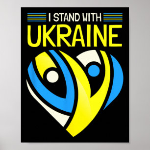 Steun Oekraine Vlag Anti-poetin Zeg Nee Tegen Oorl Poster