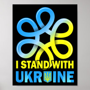 Steun Oekraine Vlag Anti-poetin Zeg Nee Tegen Oorl Poster