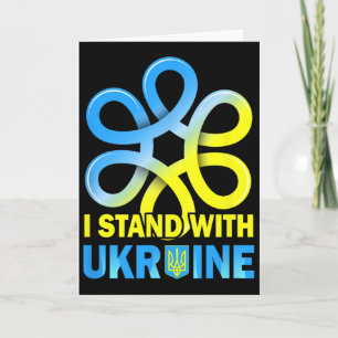 Steun Oekraine Vlag Anti-Putin Zeg Nee Tegen Oorlo Kaart