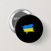 Steun Oekraïne Vlag Oekraïense Trots Hart Oekraïne Ronde Button 5,7 Cm (Voorkant /achterkant)
