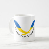Steun Oekraïne voor vrede Koffiemok (Voorkant links)
