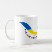 Steun Oekraïne voor vrede Koffiemok (Links)