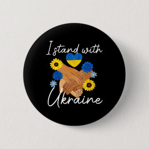 Steun Oekraïne Vrede Eenheid Oekraïne Hoop Bewustz Ronde Button 5,7 Cm