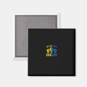 Steun Oekraïne - We Staan Met Oekraïense Vlag Ontw Magneet (Voorkant / Achterkant)