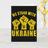 Steun Oekraïne - We Staan Met Oekraïne  Kaart (Gele Bloem)
