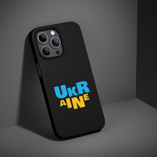 Steun Oekraïne zonnebloem blauwe gele vlag iPhone 15 Pro Case