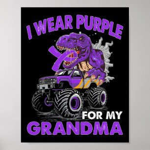 Steun Oma Pancreas Kanker Monster Truck Ki Poster