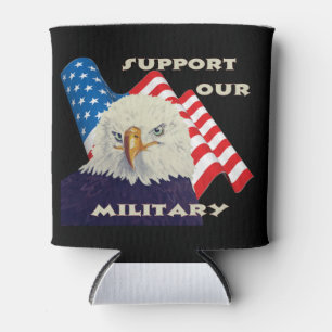 Steun onze Amerikaanse militaire troepen veteranen Blikjeskoeler