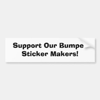 Steun onze Bumpersticker Makers!
