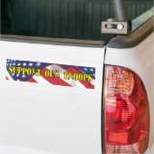 Steun onze Bumpersticker van de Troop (Op Truck)