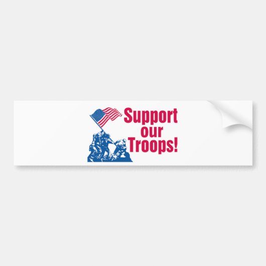 Steun onze Bumpersticker van de Troop (Voorkant)