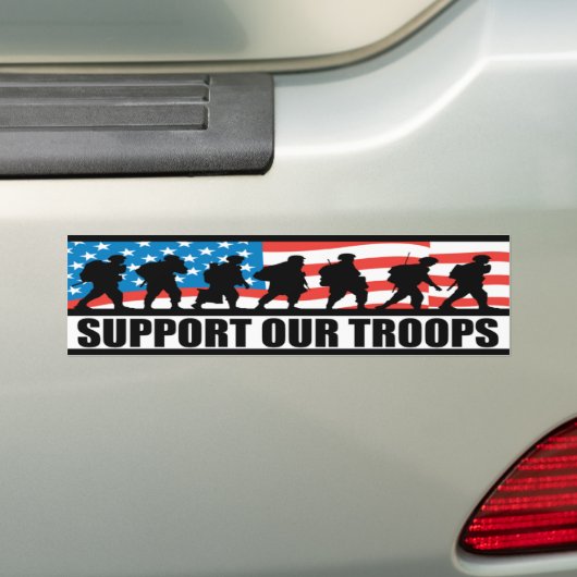 Steun onze Bumpersticker van de Troop (Op auto)