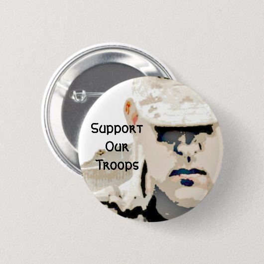 Steun onze Button van de Troop (Voorkant /achterkant)