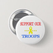 Steun onze Buttonnen van de Troop Ronde Button 5,7 Cm (Voorkant /achterkant)