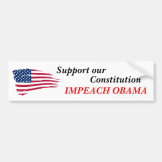Steun onze grondwet, Impeach Obama Bumpersticker