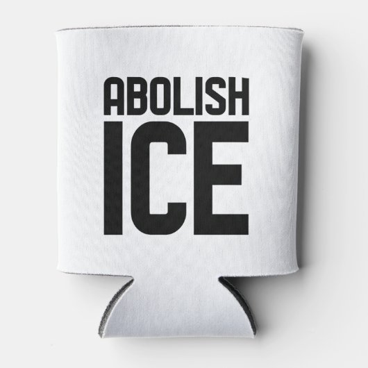Steun onze immigrant Afschaffen IJsprotest Blikjeskoeler (Voorkant)