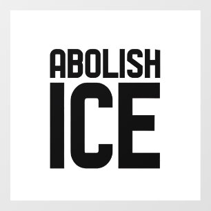 Steun onze immigrant Afschaffen IJsprotest Raamsticker