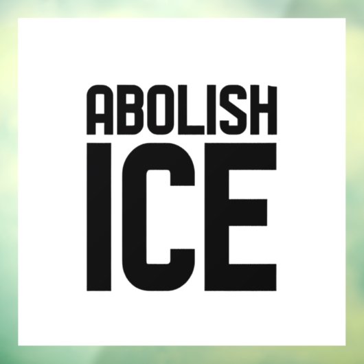 Steun onze immigrant Afschaffen IJsprotest Raamsticker (Vel 3)