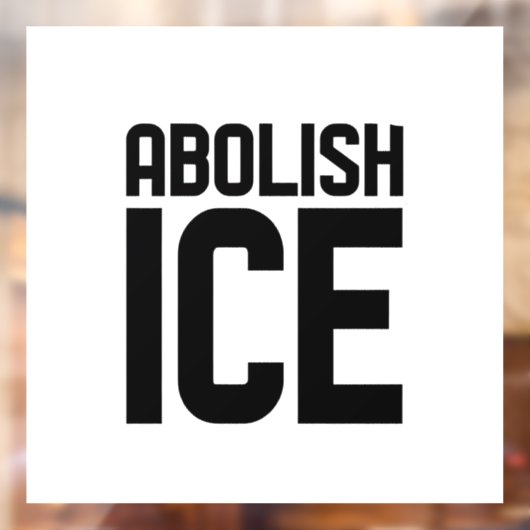 Steun onze immigrant Afschaffen IJsprotest Raamsticker (Vel 2)