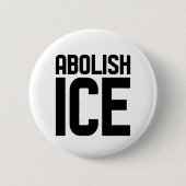 Steun onze immigrant Afschaffen IJsprotest Ronde Button 5,7 Cm (Voorkant)