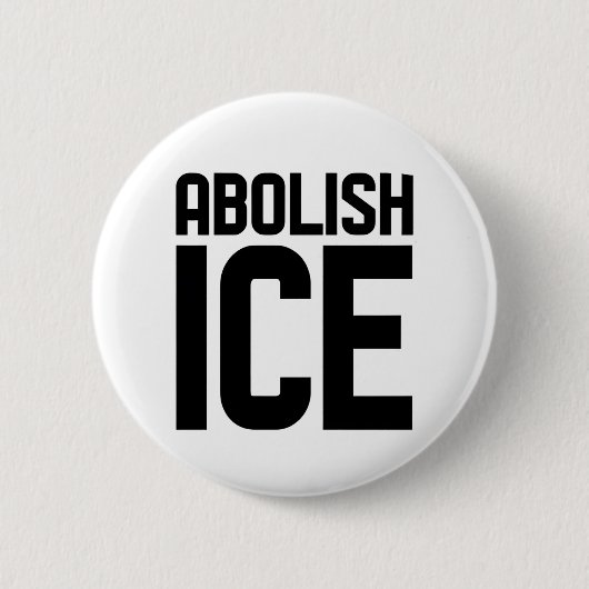 Steun onze immigrant Afschaffen IJsprotest Ronde Button 5,7 Cm (Voorkant)